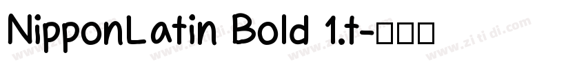 NipponLatin Bold 1.t字体转换